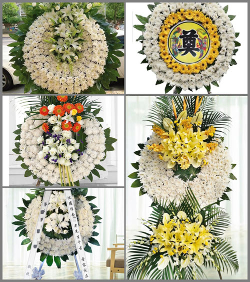 四川成都龙泉驿区大面街道青台山村花圈速递